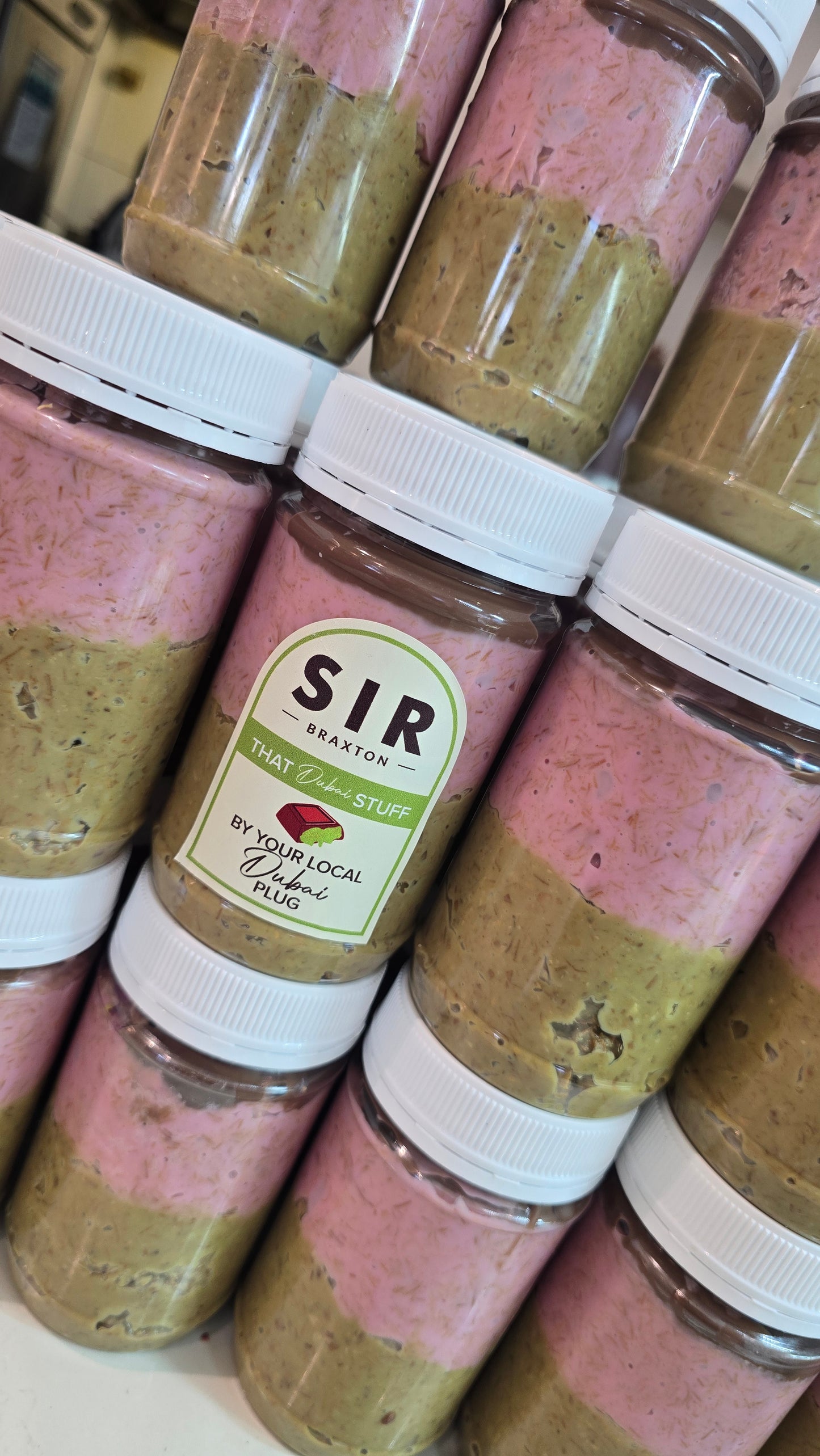 Strawberry Pistachio Dubai Jar
